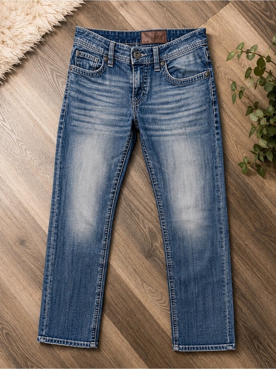 BKE Denim - BKE Tyler Skinny Jeans Mens 32x28.5 Medium Wash Distressed Fade Denim NWOT
